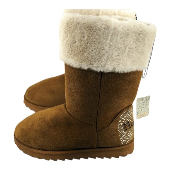 Mudd Cherry 907 Brown Ladies Faux Fur topped micro suede Boot - Picture 4 of 5